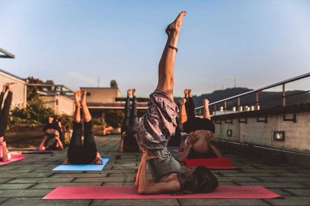 Yoga Fitness Sonne Joggen und Yoga Die ideale Kombination für Körper und Geist